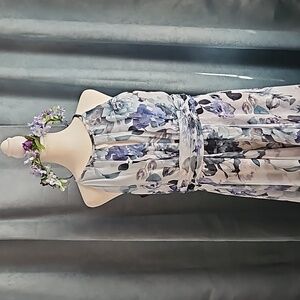 💙 Hand Crafted Purple & Blue Silk Flower Crown